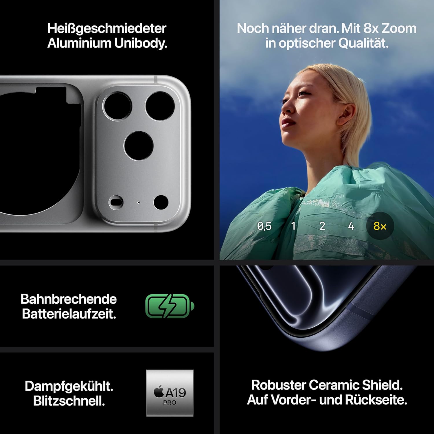 Apple iPhone 17 Pro 256 GB: 6.3 Inch Display with ProMotion up to 120 Hz, A19 Pro Chip, Breakthrough Battery Life, Pro Fusion Camera System with Centre Stage Front Camera; Deep...