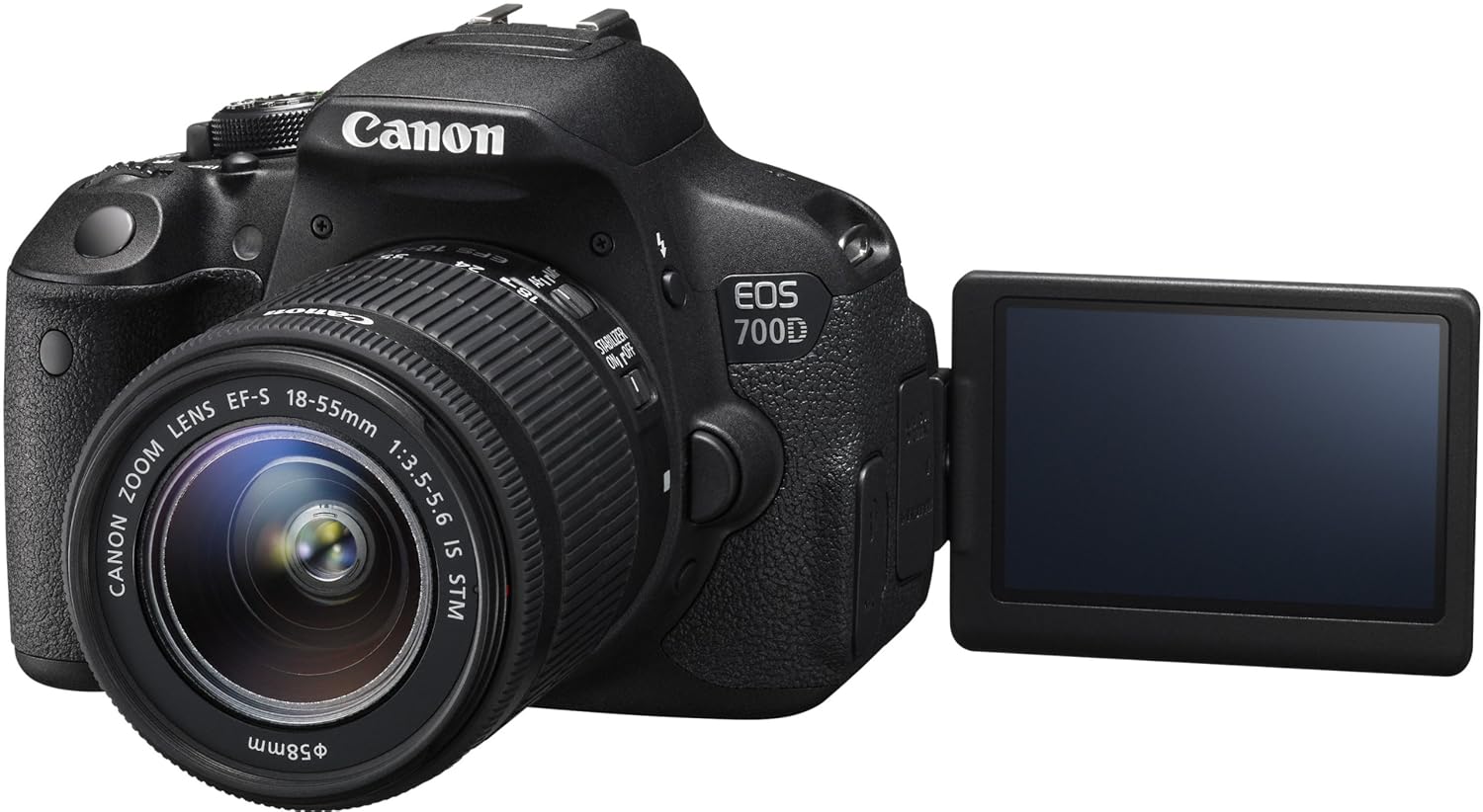 Canon EOS 700D / Rebel T5I / EOS KISS X7I 18-55 / 3.5-5.6 EF-S IS STM ( 18.5 MP,3 -inch LCD )