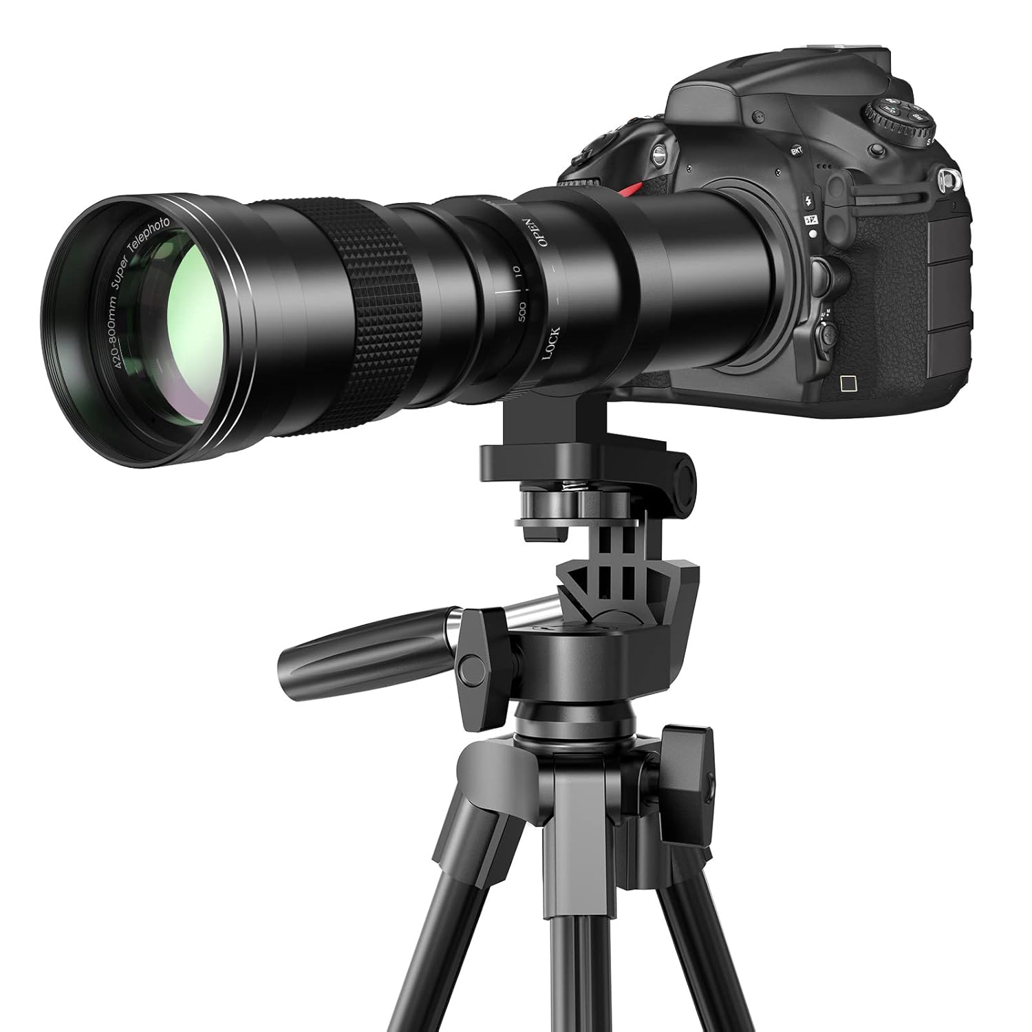Lightdow 420-800mm f/8.3-16 Telephoto Lens for Canon EF Lens, Manual Telephoto Zoom Lens with T-Ring for Canon EOS Rebel SL2 SL1 T8i T7 T6 850D 800D 4000D 2000D 90D 80D 77D 70D...