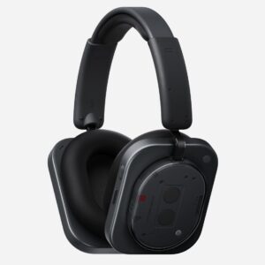 Nothing Headphone (1) Wireless Over-Ear Headphones with ANC, Up to 80h Battery Life, Hi-Res, Room Sound, Waterproof - Black