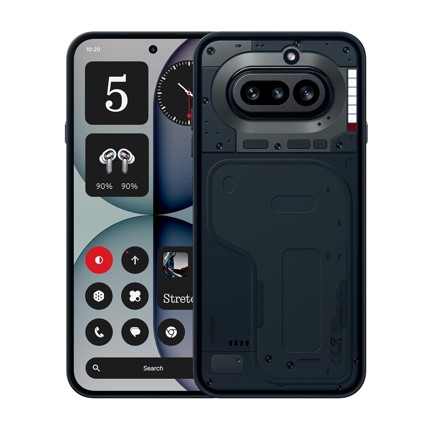 Nothing Phone (4a) - 50 MP Triple Camera, up to 70x Ultra Zoom, Transparent Smartphone, Long Battery, 50 W Fast Charge, 120 Hz AMOLED, Glyph Bar, 12 GB + 256 GB - Black