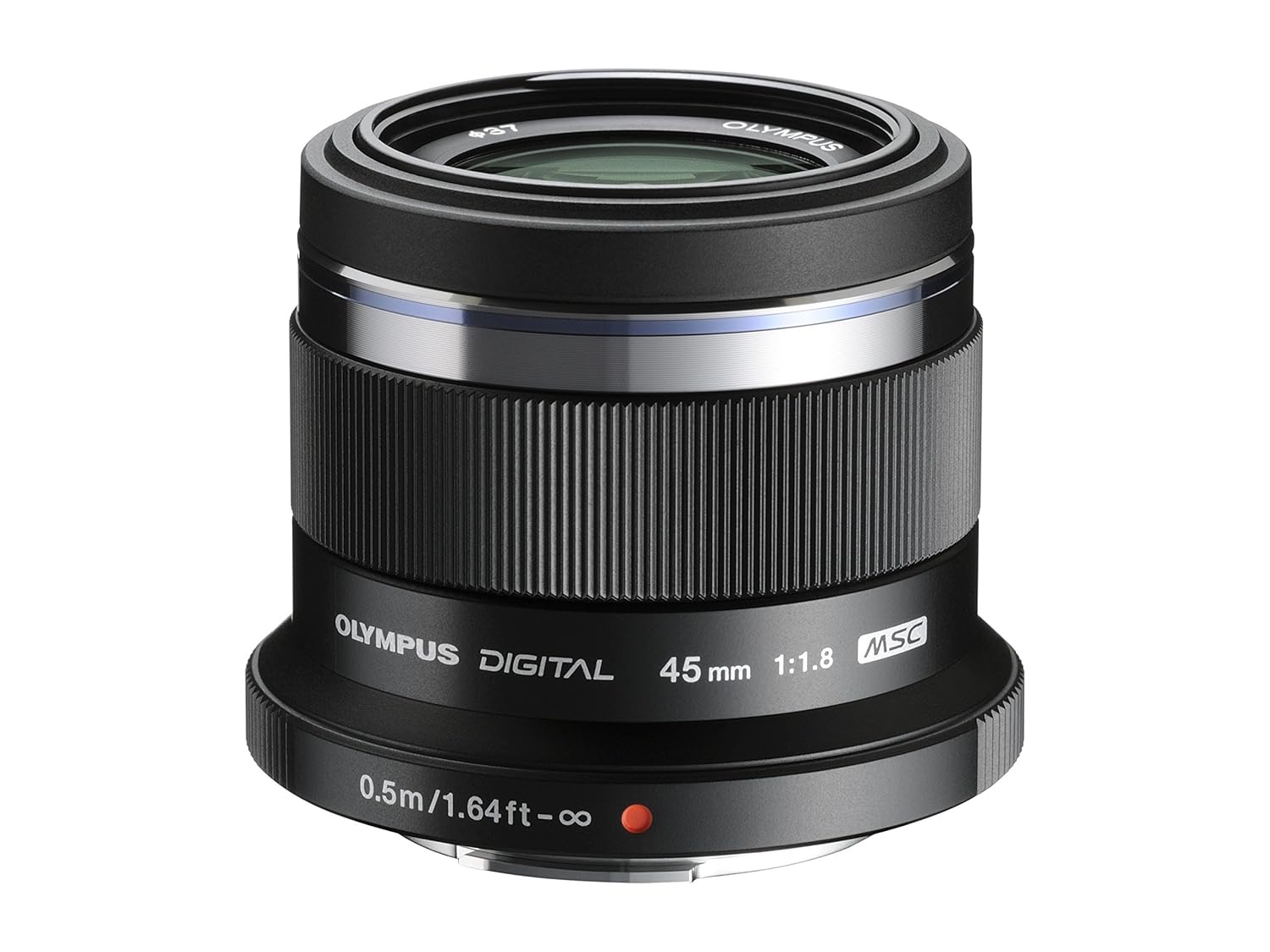 Olympus M.ZUIKO DIGITAL 45 mm 1:1.8 Lens - Black