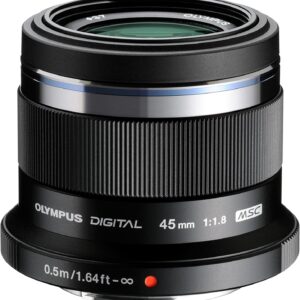 Olympus M.ZUIKO DIGITAL 45 mm 1:1.8 Lens - Black