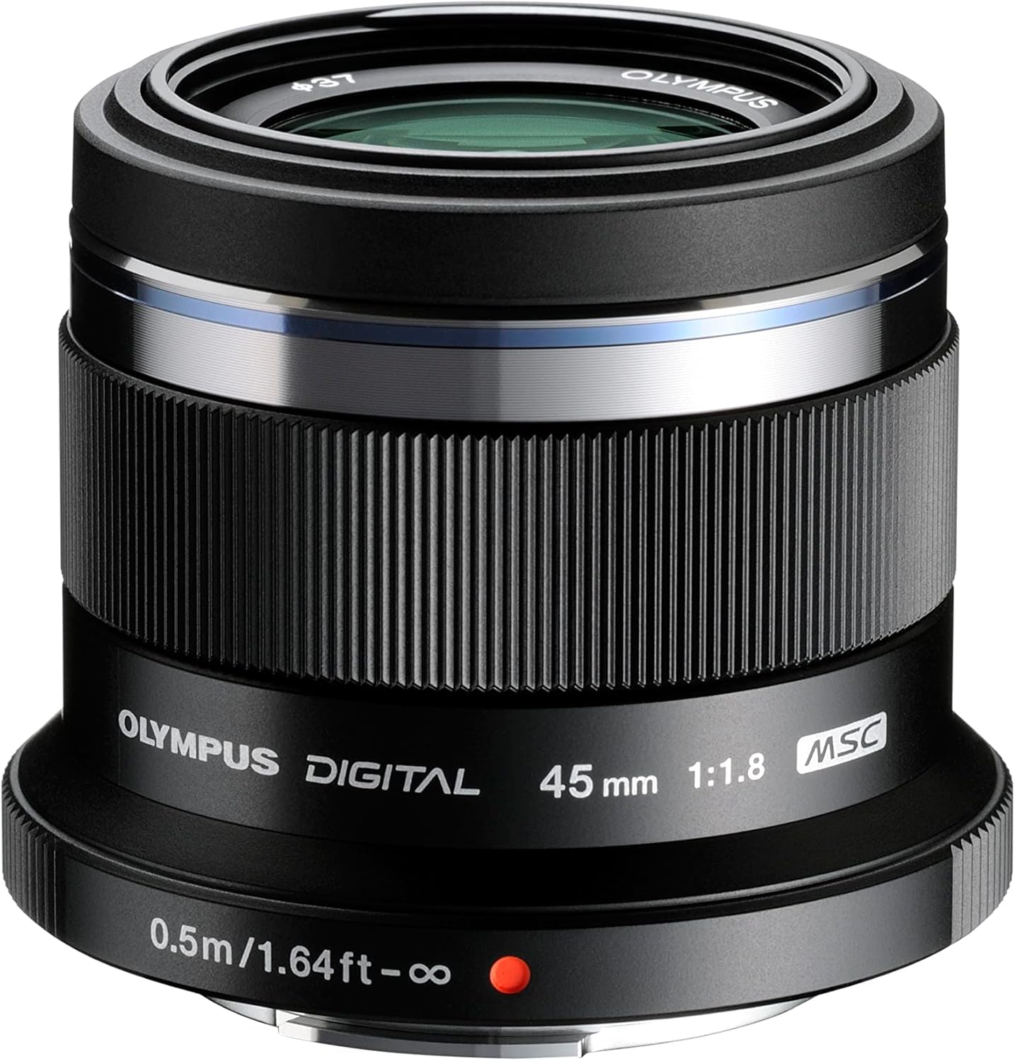 Olympus M.ZUIKO DIGITAL 45 mm 1:1.8 Lens - Black