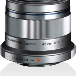 Olympus M.ZUIKO DIGITAL 45 mm 1:1.8 Lens - Silver
