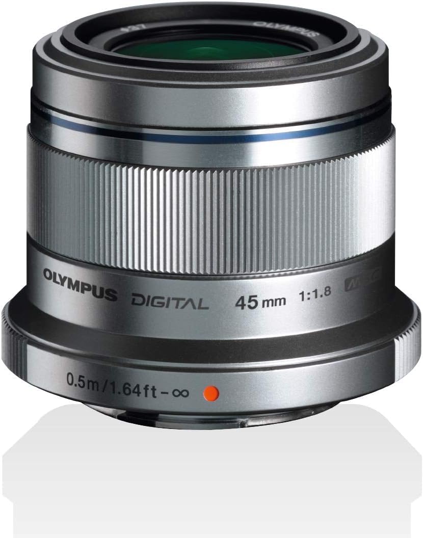 Olympus M.ZUIKO DIGITAL 45 mm 1:1.8 Lens - Silver