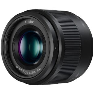Panasonic Lumix 25mm F1.7 | H-H025E-K Prime Lens, Black — Micro 4/3 Mount Compatible Panasonic & Olympus