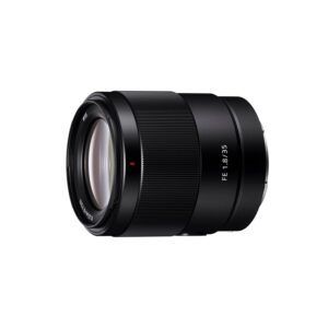 Sony SEL-35F18F Standard Lens (Fixed Focal Length, 35 mm, F1.8, Full Format, Suitable for A9, A7, A6000, A5100, A5000 and Nex Series, E-Mount) - Black