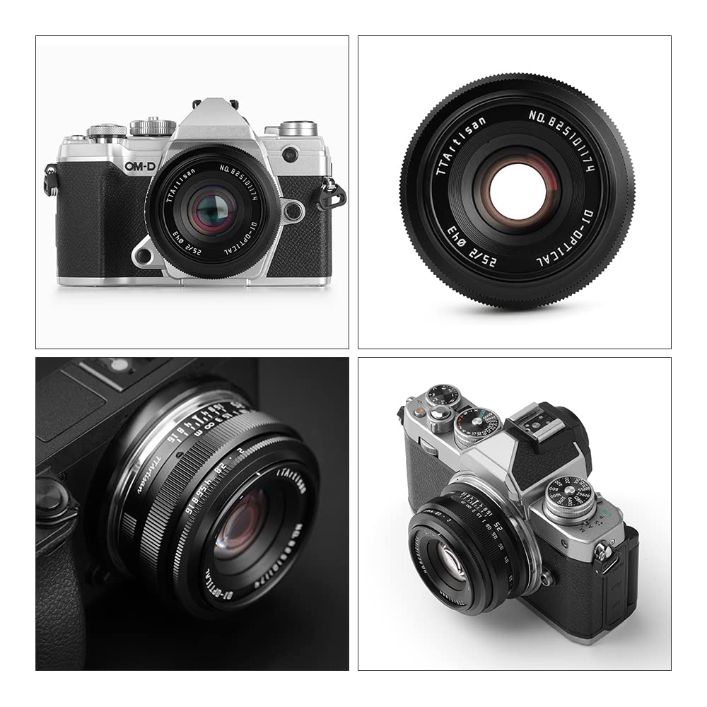 TTArtisan 25 mm F2.0 APS-C Manual Camera Lens Portable Cost-Effective Portrait Format Humanity Street Still Life Lens for Sony E Mount