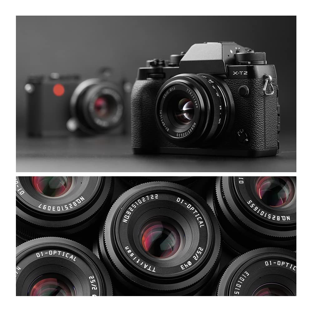 TTArtisan 25 mm F2.0 APS-C Manual Camera Lens Portable Cost-Effective Portrait Format Humanity Street Still Life Lens for Sony E Mount