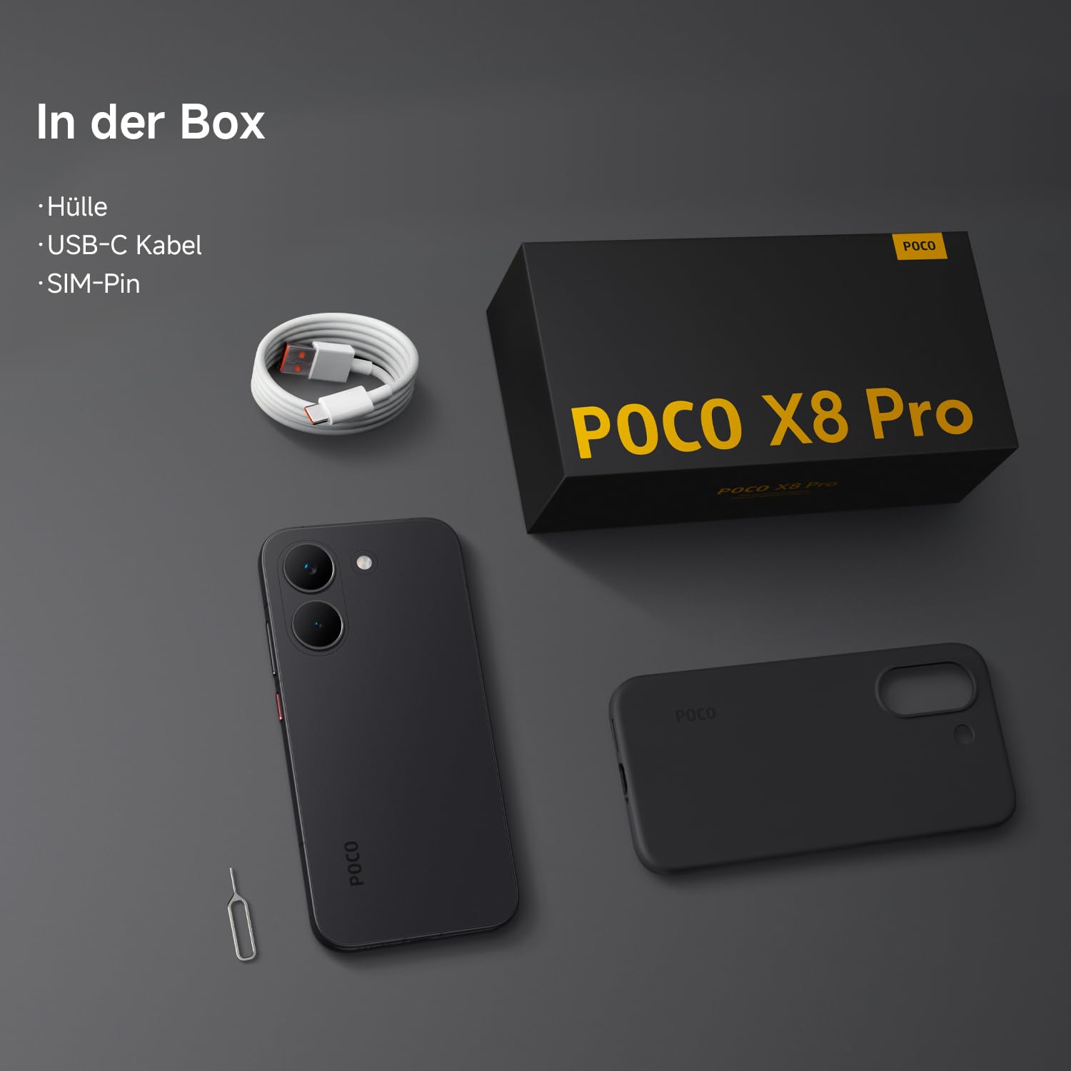 XIAOMI Poco X8 Pro Smartphone 12GB + 512GB, Mobile Phone with Android, Dimensity 8500-Ultra Processor, 6500 mAh Battery, Ultra Bright AMOLED Display, 50MP Sony IMX882 Main...